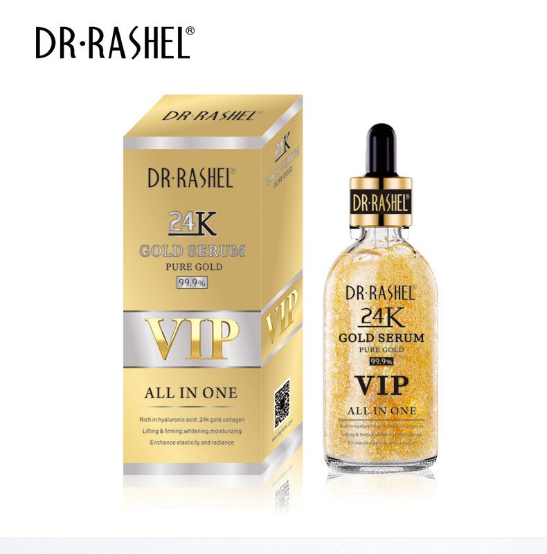 سيروم بخلاصة الذهب عيار 24 و كولاجين مقاوم للتجاعيد ومبيض ومرطب